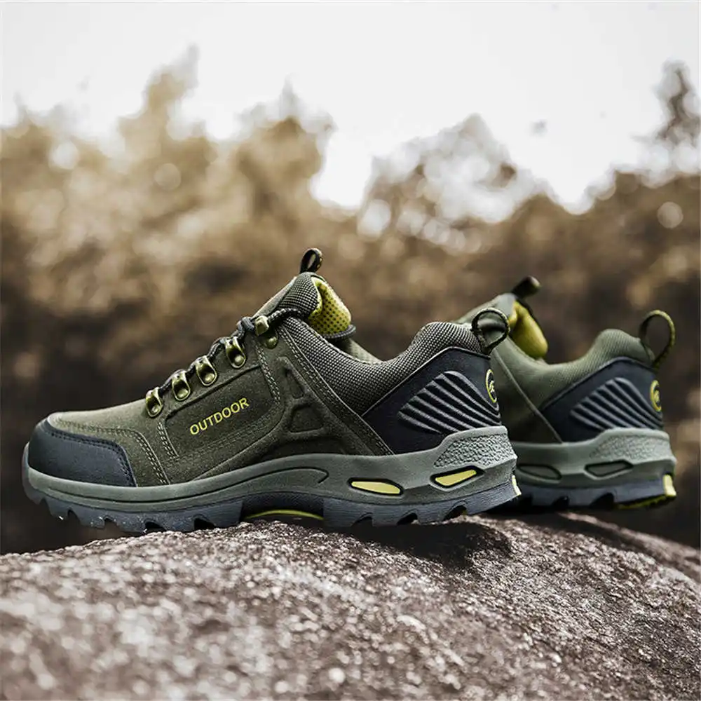 Kids Outdoor Volleyball Shoes - Non-SLIP Lace Up เดินป่าเทนนิสสําหรับชายเทรนเนอร์สําหรับชาย Mountain รองเท้ารองเท้าผ้าใบกีฬาแฟชั่น-Man