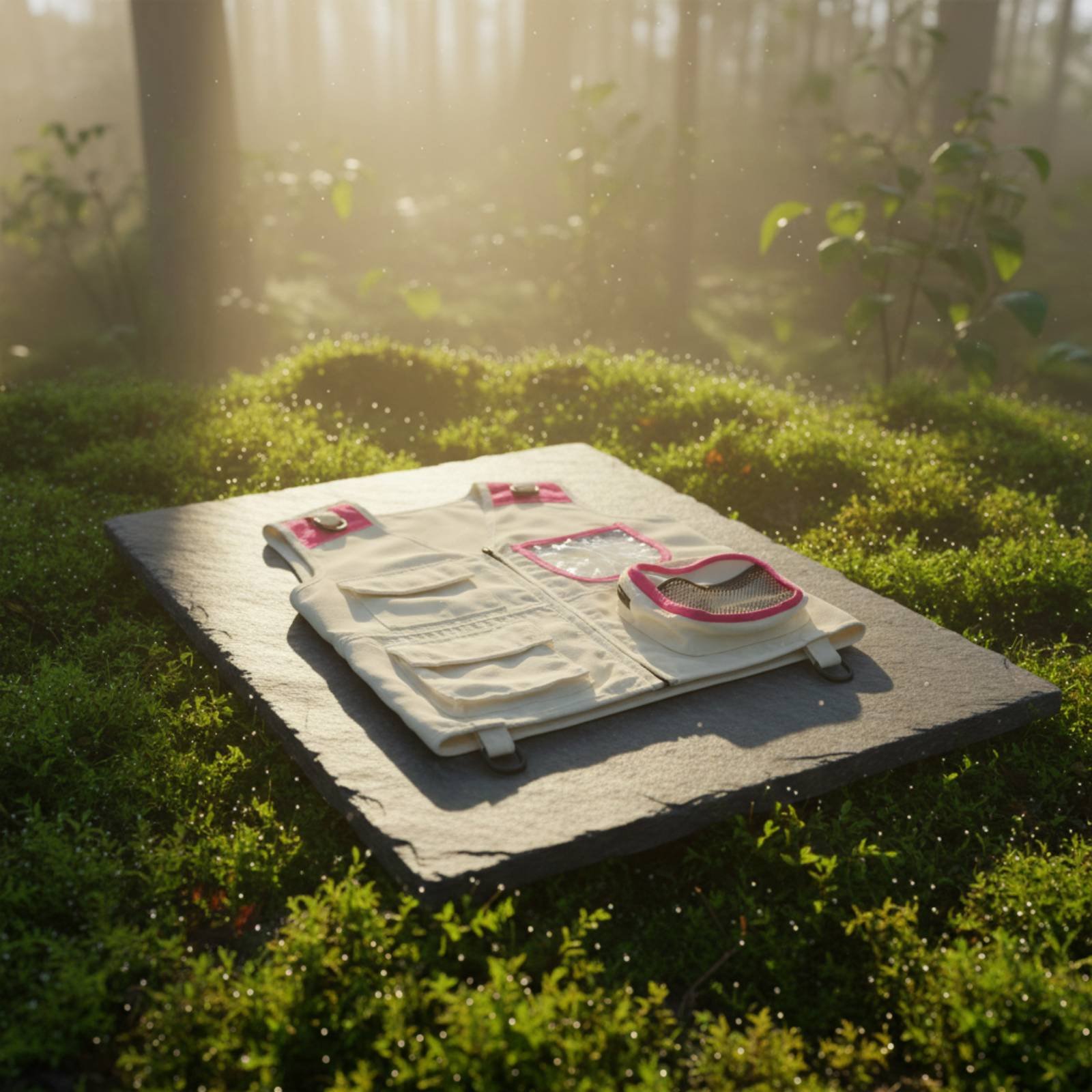 Kids Outdoor Vest - ชุดเครื่องแต่งกายนักสำรวจสำหรับเด็ก ชุดเสื้อกั๊กและหมวกนักสำรวจ ชุดสำรวจกลางแจ้ง ชุดนักสำรวจหลายกระเป๋า