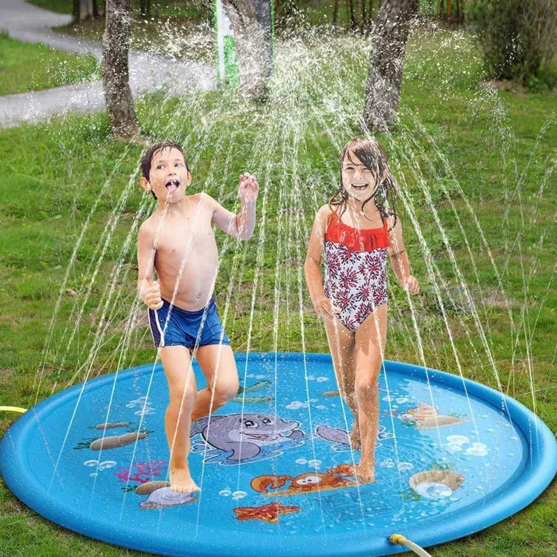Kids Outdoor Yard - สระน้ําน้ําเด็กกลางแจ้งของเล่นตลกเด็ก Inflatable รอบ Sprinkler MAT YARD
