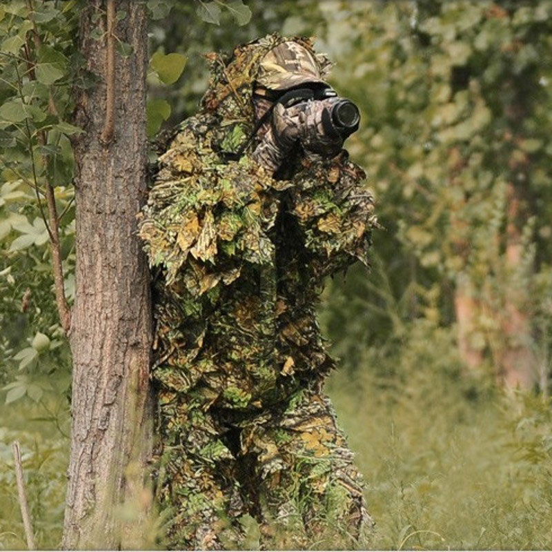 Kids Outdoor Jacket - ชุด Ghillie กลางแจ้งสำหรับผู้ชายและผู้หญิง, ชุดลายพรางป่า CS เสื้อฝึกใบไม้กางเกง
