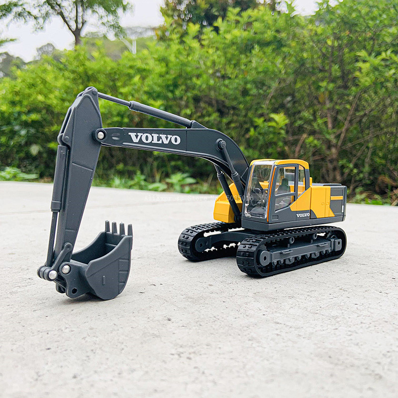 Kids Outdoor Digger - Bburago 1:50 Volvo Excavatorรุ่นเลียนแบบDie Castingโลหะของเล่นเด็กแฟนของขวัญจําลองรถคอลเลกชัน