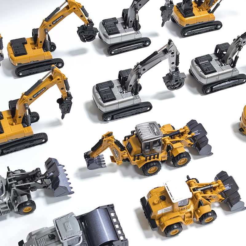 Kids Outdoor Digger - ของเล่นโมเดลรถวิศวกรรมอัตราส่วน 1:70 รถเครน รถดันดิน รถขุด รถก่อสร้าง