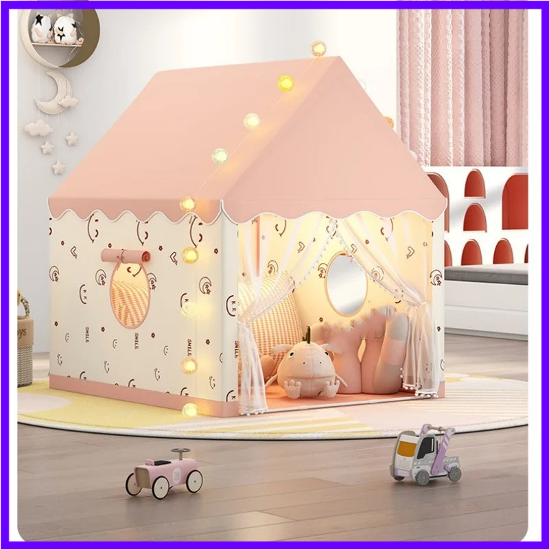 Kids Outdoor Wendy House - เล่นเต็นท์สําหรับเด็กพับในร่มกลางแจ้งเด็ก Playhouse เด็กสาวของเล่นเต็นท์วันเกิดคริสต์มาสตกแต่งของขวัญ