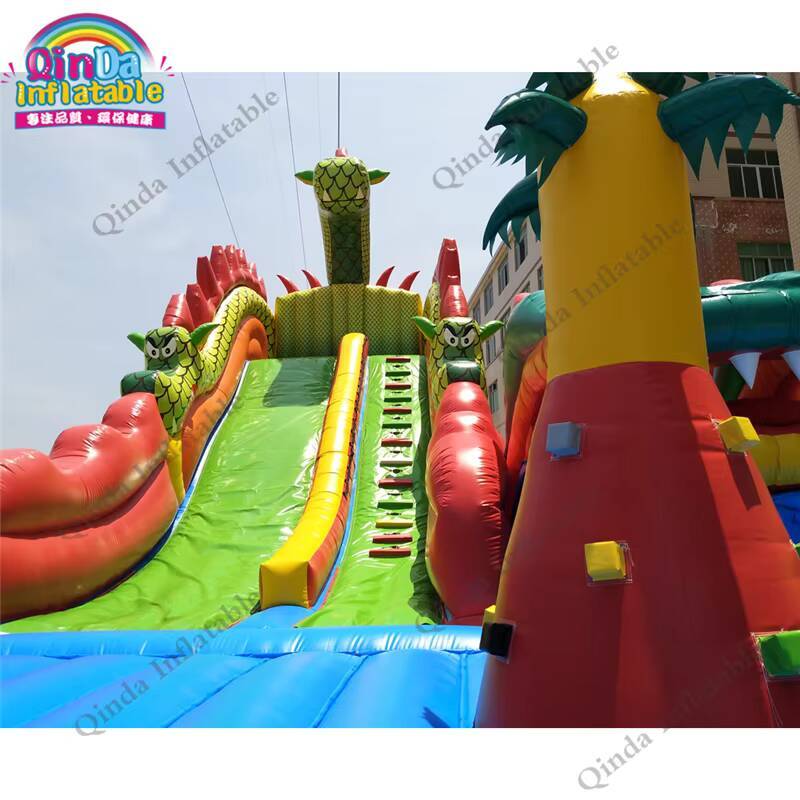 Kids Outdoor Jumping Castle - ปราสาทลมเป่าขนาดใหญ่ 17*11 เมตร สำหรับเด็ก พร้อมเครื่องเป่าลมฟรี