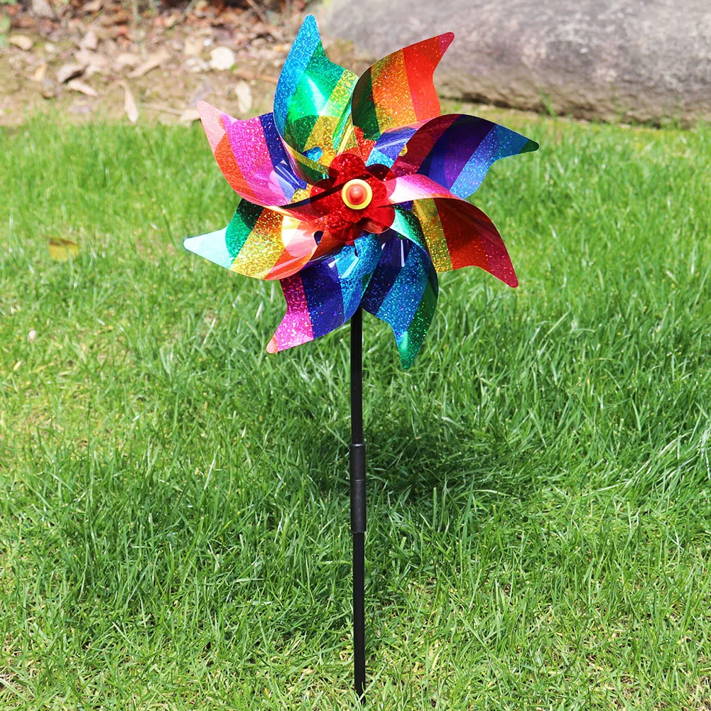 Kids Outdoor Yard - Windmill Bird Repellent ตกแต่ง Bird-Scaring Wind