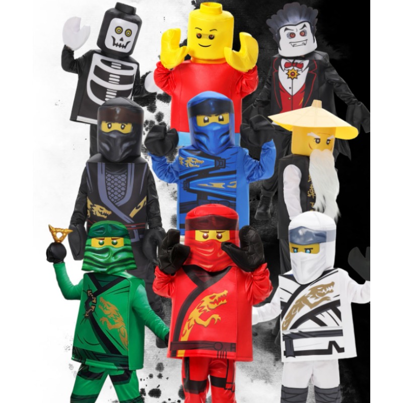 Kids Outdoor Ninja Warrior Course - ชุดนักรบลับเด็ก นินจาไคและลอยด์ ปี 2026 สำหรับเด็กผู้ชาย ชุดแฟนซีสำหรับงานปาร์ตี้ฮาโลวีนและงานคอสเพลย์