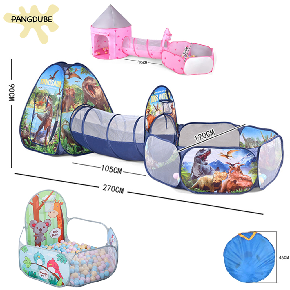 Kids Outdoor Wendy House - PANGDUBE เต็นท์สำหรับเด็ก เต็นท์เล่นรูปทรงยานอวกาศแบบพับได้ บ้านเล่นในร่มและกลางแจ้ง เต็นท์เกมปราสาทสำหรับเด็ก พร้อมกระเป๋าหิ้ว