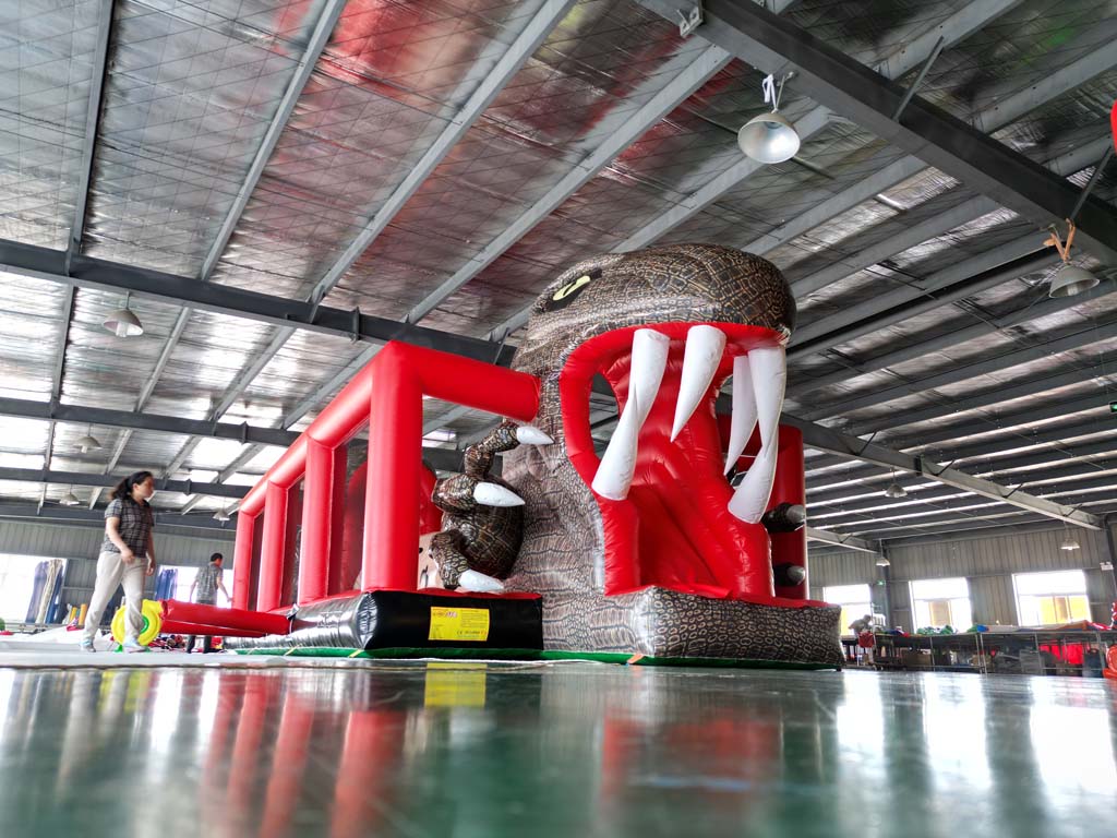 Kids Outdoor Jumping Castle - เครื่องเล่นเป่าลมแบบมีสิ่งกีดขวาง ทำจาก PVC สำหรับเด็ก พร้อมสไลเดอร์ เหมาะสำหรับงานกลางแจ้ง