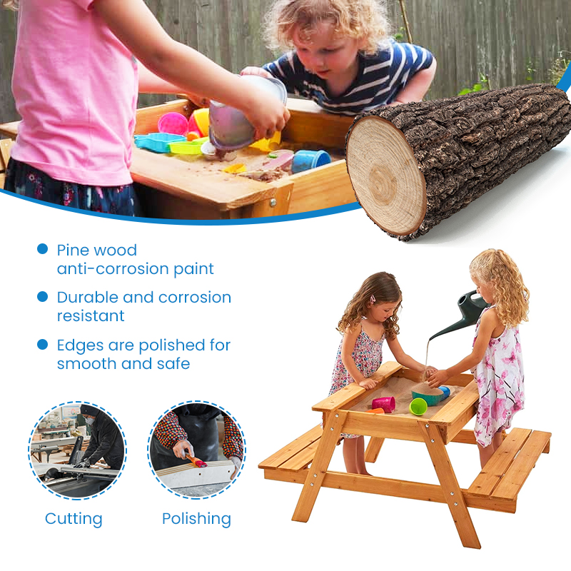 ชุดโต๊ะน้ำไม้กลางแจ้งสำหรับเด็ - Kids Outdoor Mud Table บทวิจารณ์และราคา