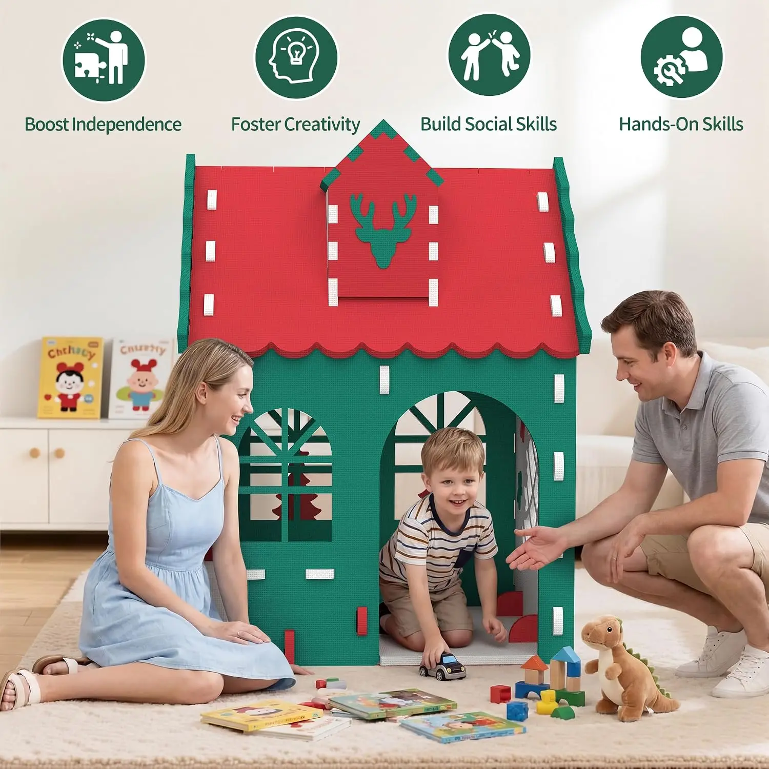 บ้านเด็กเล่นธีมครัว, บ้านเด็กเ - Kids Outdoor House With Kitchen บทวิจารณ์และราคา