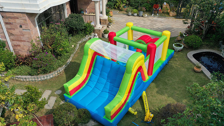 บ้านลมเป่าลมหลากสีสำหรับเด็ก ป - Kids Outdoor Jump House บทวิจารณ์และราคา