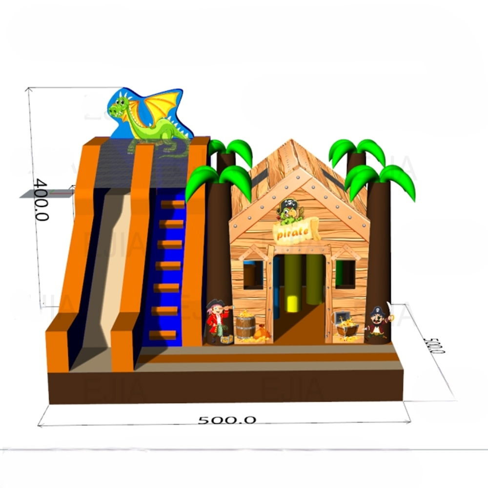 บ้านลมเป่าลมขนาดใหญ่ 17 ฟุต แบ - Kids Outdoor Jumping Castle บทวิจารณ์และราคา
