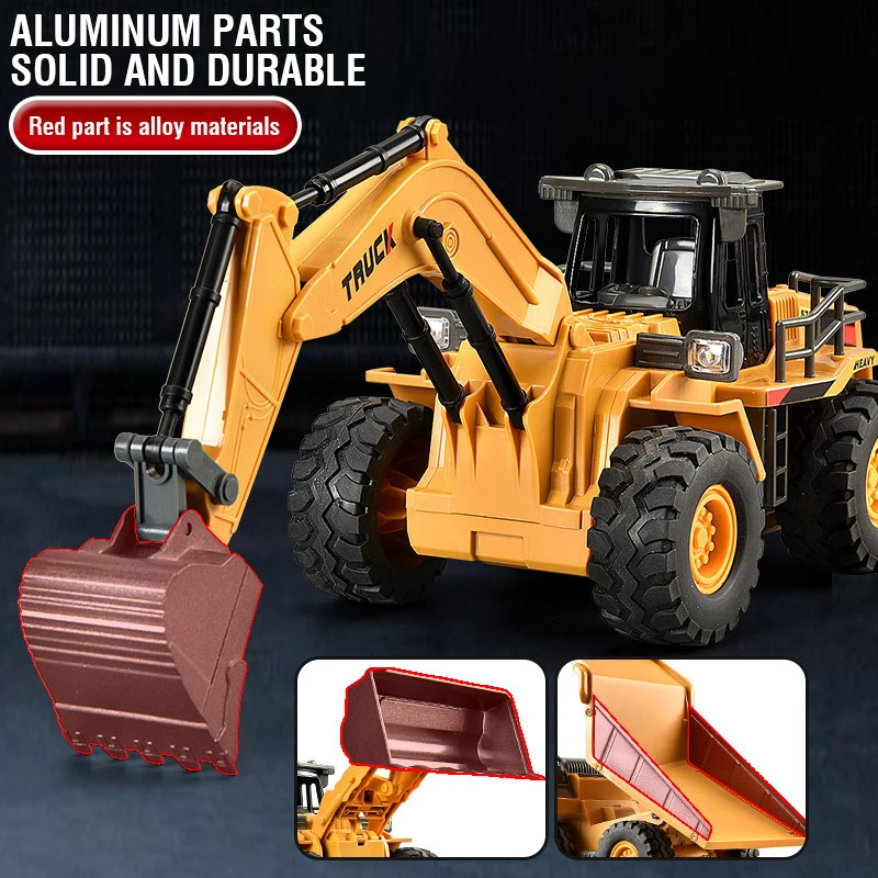 รถขุดบังคับวิทยุ 2.4G ทำจากโลห - Kids Outdoor Digger บทวิจารณ์และราคา