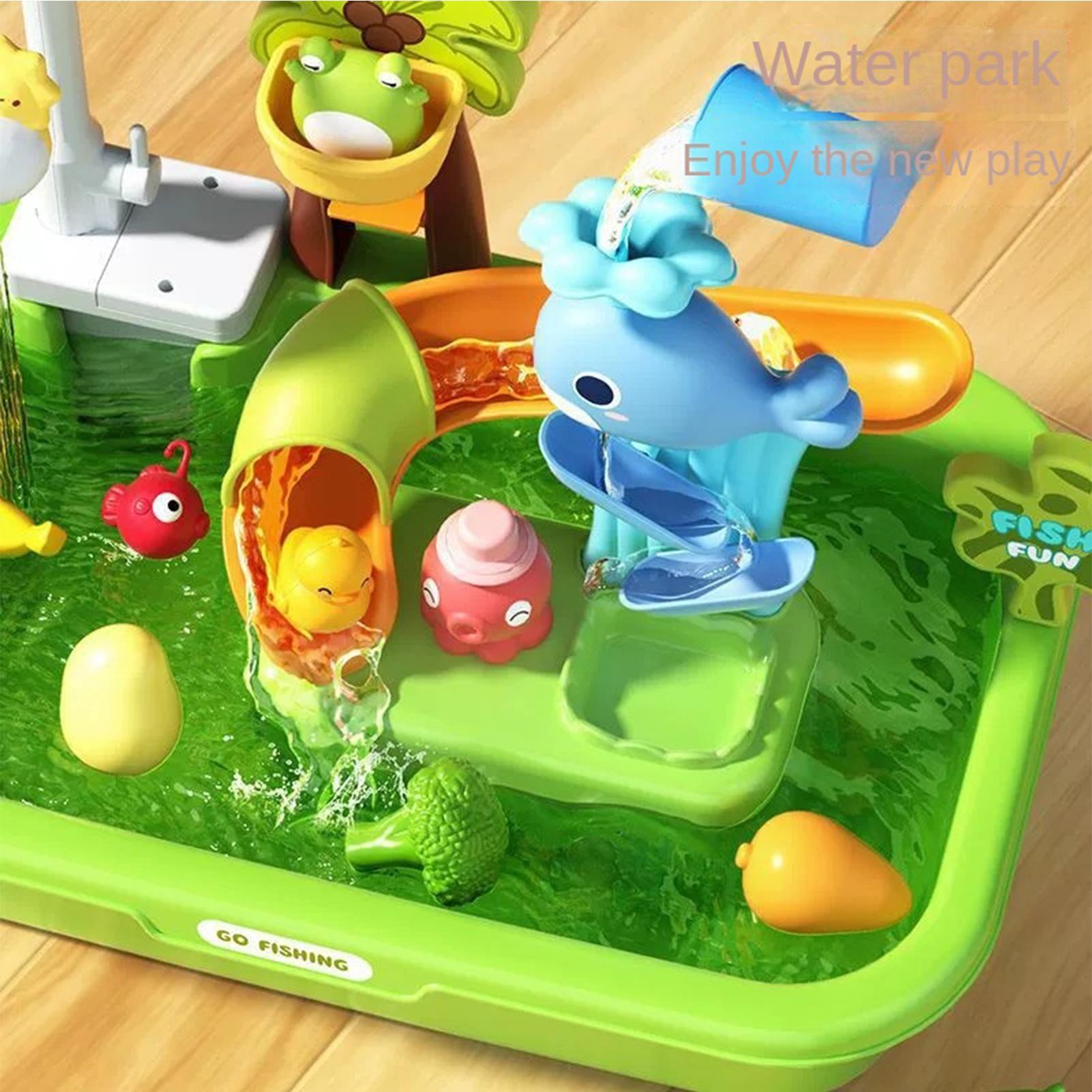 ของเล่นครัวเด็ก ชุดของเล่นน้ำไ - Kids Outdoor Play Table บทวิจารณ์และราคา