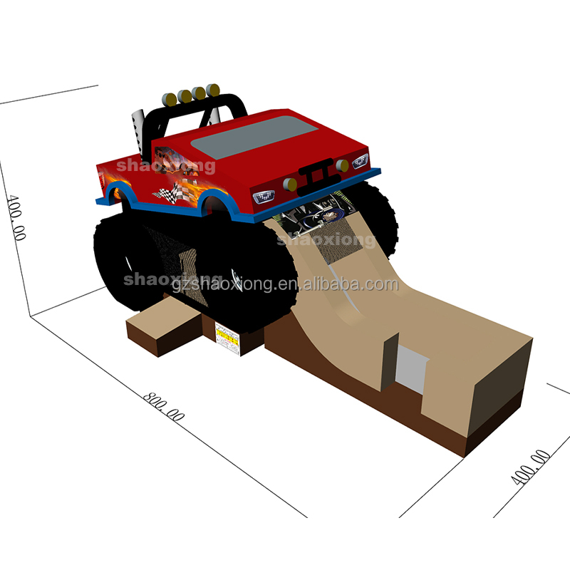 บ้านลมเป่าลมธีมรถบรรทุกมอนสเตอ - Kids Outdoor Jumping Castle บทวิจารณ์และราคา
