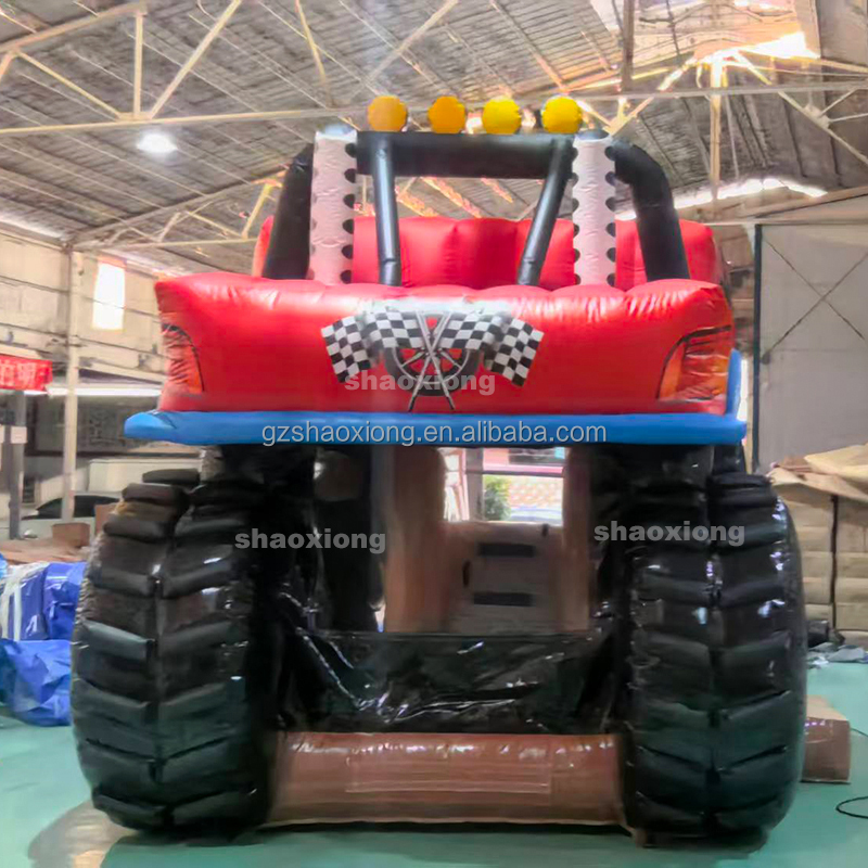 บ้านลมเป่าลมธีมรถบรรทุกมอนสเตอ - Kids Outdoor Jumping Castle บทวิจารณ์และราคา