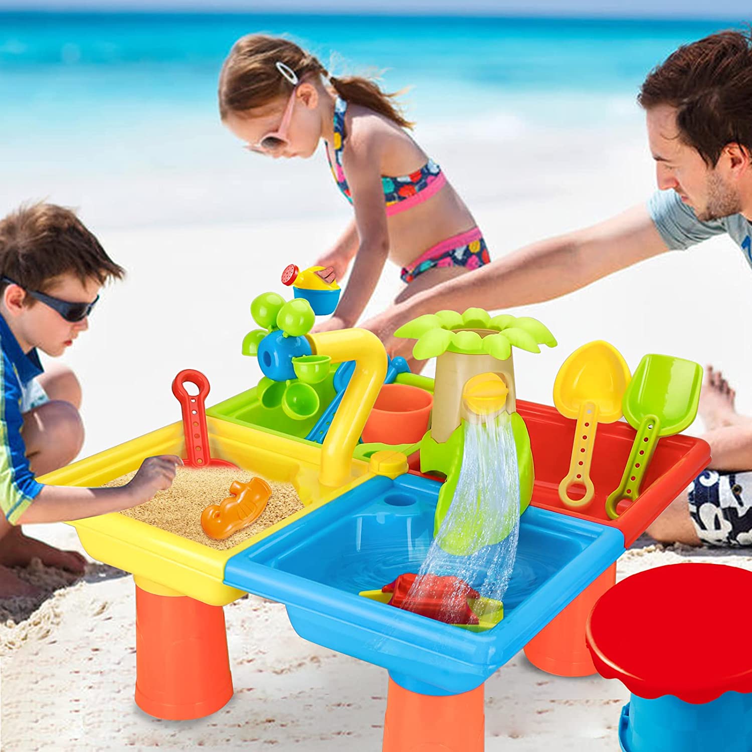 ของเล่นสำหรับเด็กเล่นทรายบนโต๊ - Kids Outdoor Play Table บทวิจารณ์และราคา