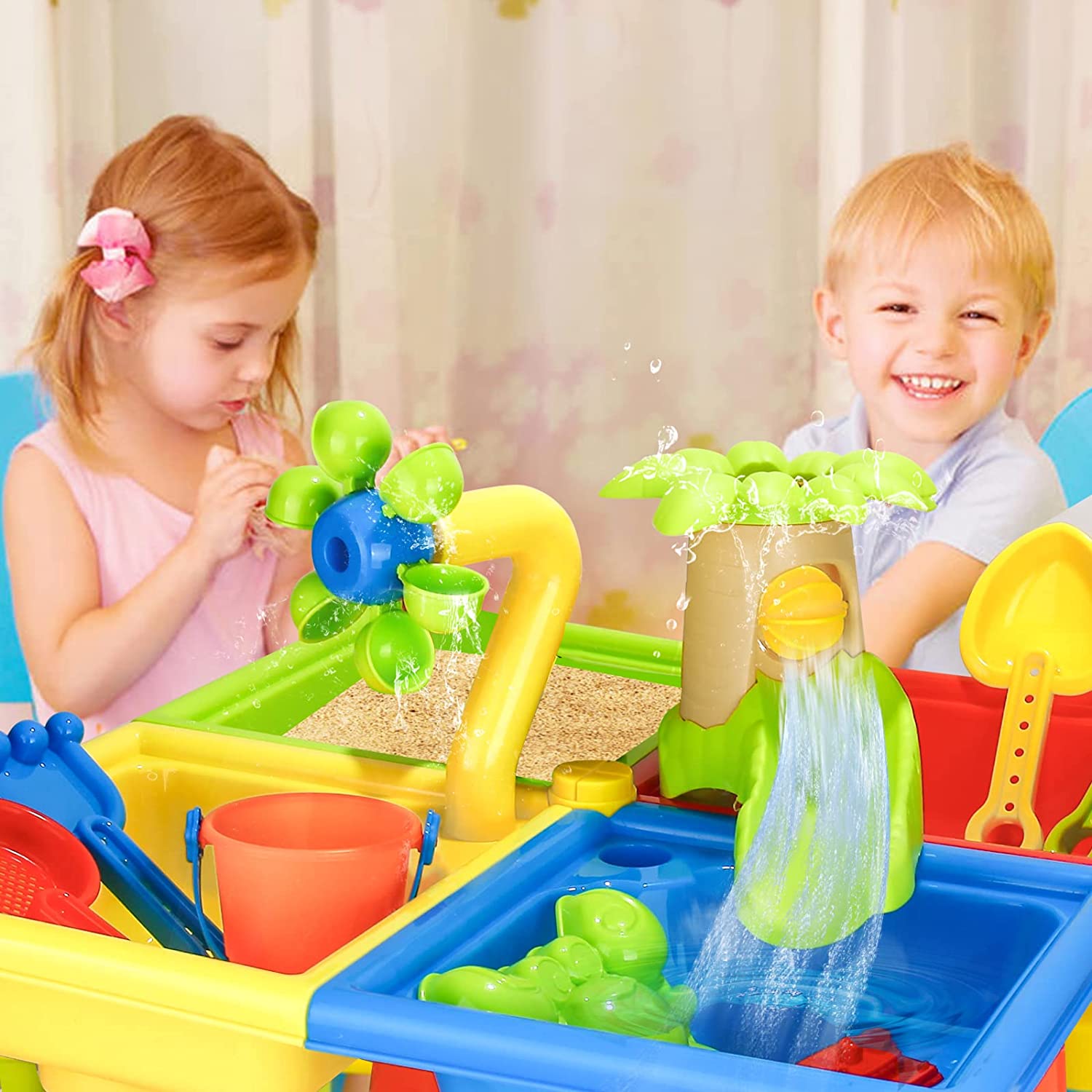 ของเล่นสำหรับเด็กเล่นทรายบนโต๊ - Kids Outdoor Play Table บทวิจารณ์และราคา