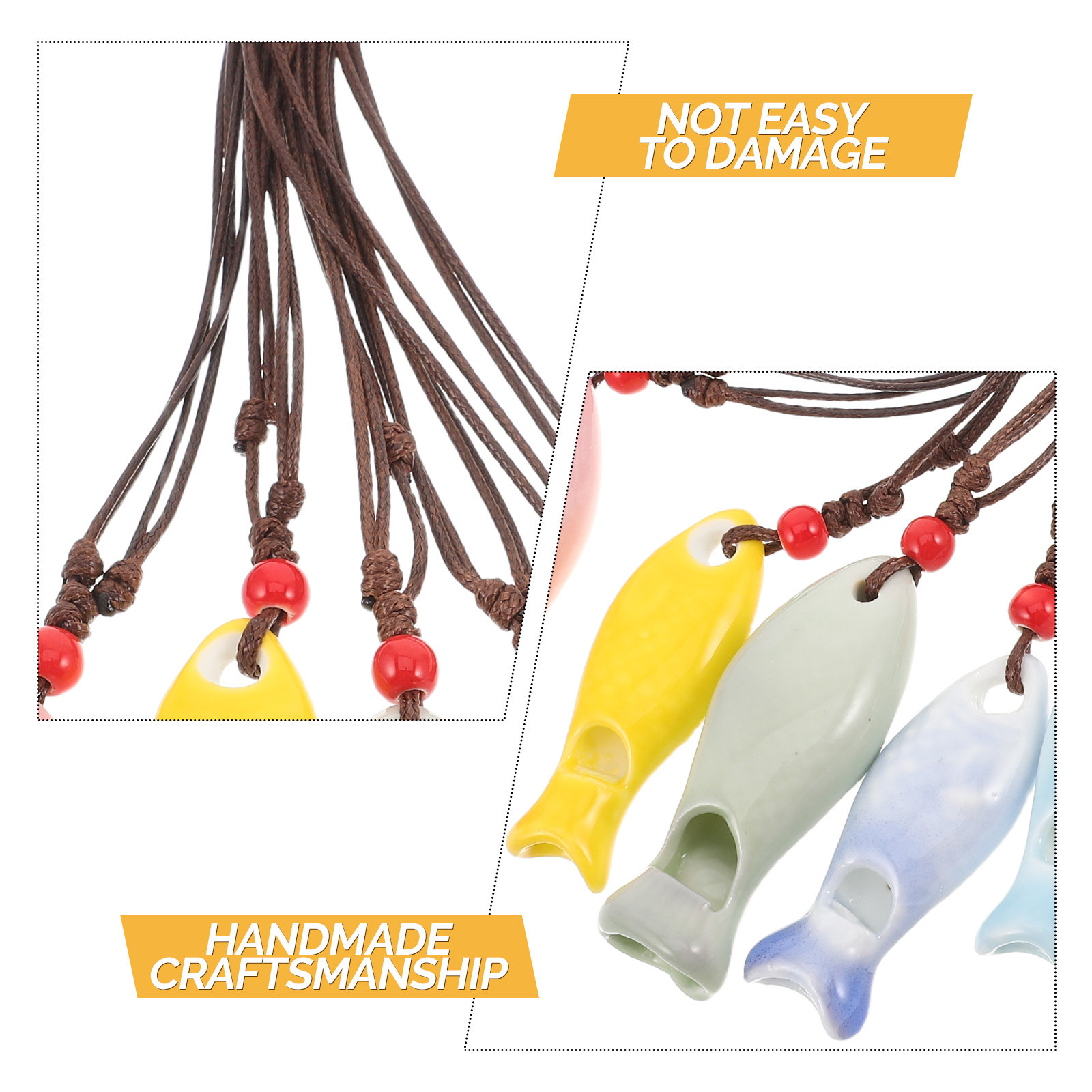 5 ชิ้น จี้รูปปลาเซรามิก สร้อยค - Kids Outdoor Instruments บทวิจารณ์และราคา