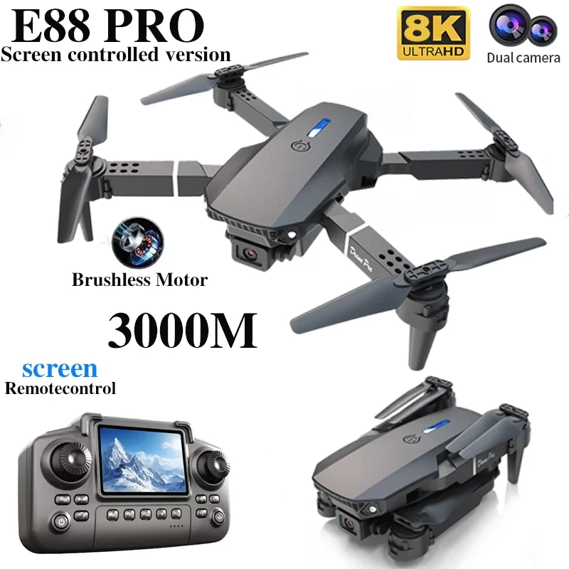 Professional E88 PRO Drone หน้ - Kids Outdoor Play Equipment บทวิจารณ์และราคา