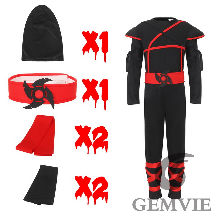 เด็กฮาโลวีนนินจาเครื่องแต่งกาย - Kids Outdoor Ninja Warrior Course บทวิจารณ์และราคา