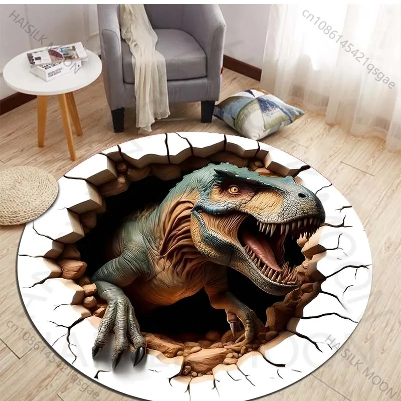 HD 3D ไดโนเสาร์พิมพ์รอบพรมสําห - Kids Outdoor Chair บทวิจารณ์และราคา