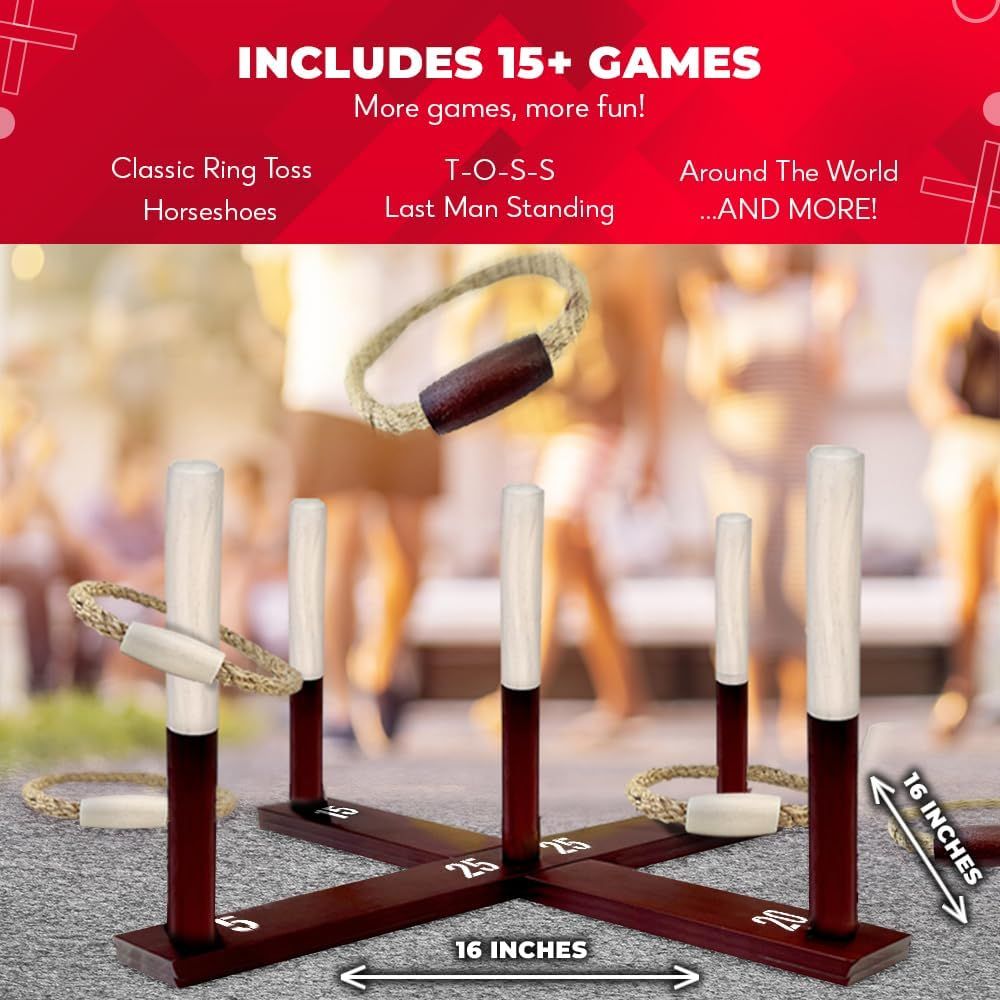 เกมโยนห่วงสำหรับทุกสภาพอากาศ - - Kids Outdoor Yard บทวิจารณ์และราคา