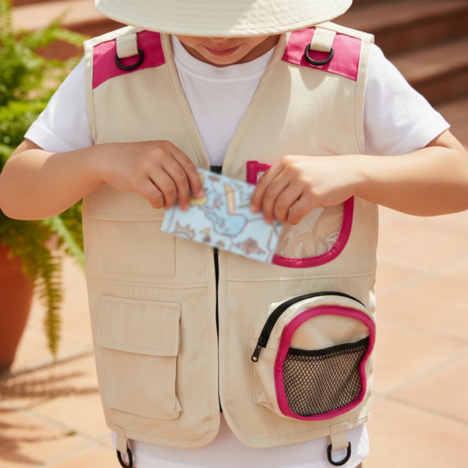 ชุดเครื่องแต่งกายนักสำรวจสำหรั - Kids Outdoor Vest บทวิจารณ์และราคา