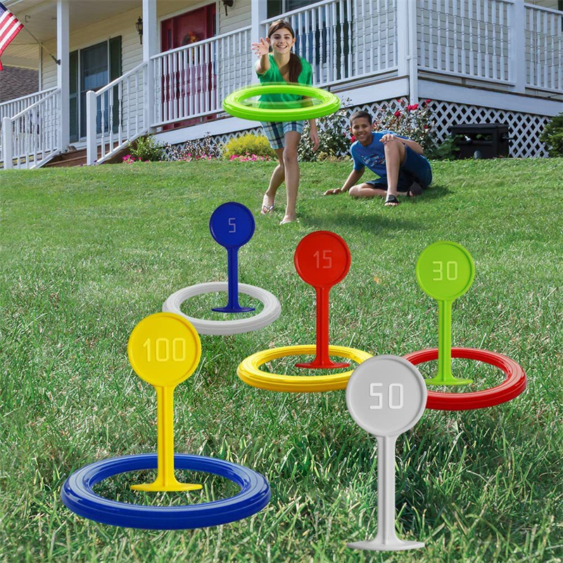 เกมโยนห่วงพลาสติกสำหรับเด็ก ขอ - Kids Outdoor Yard บทวิจารณ์และราคา