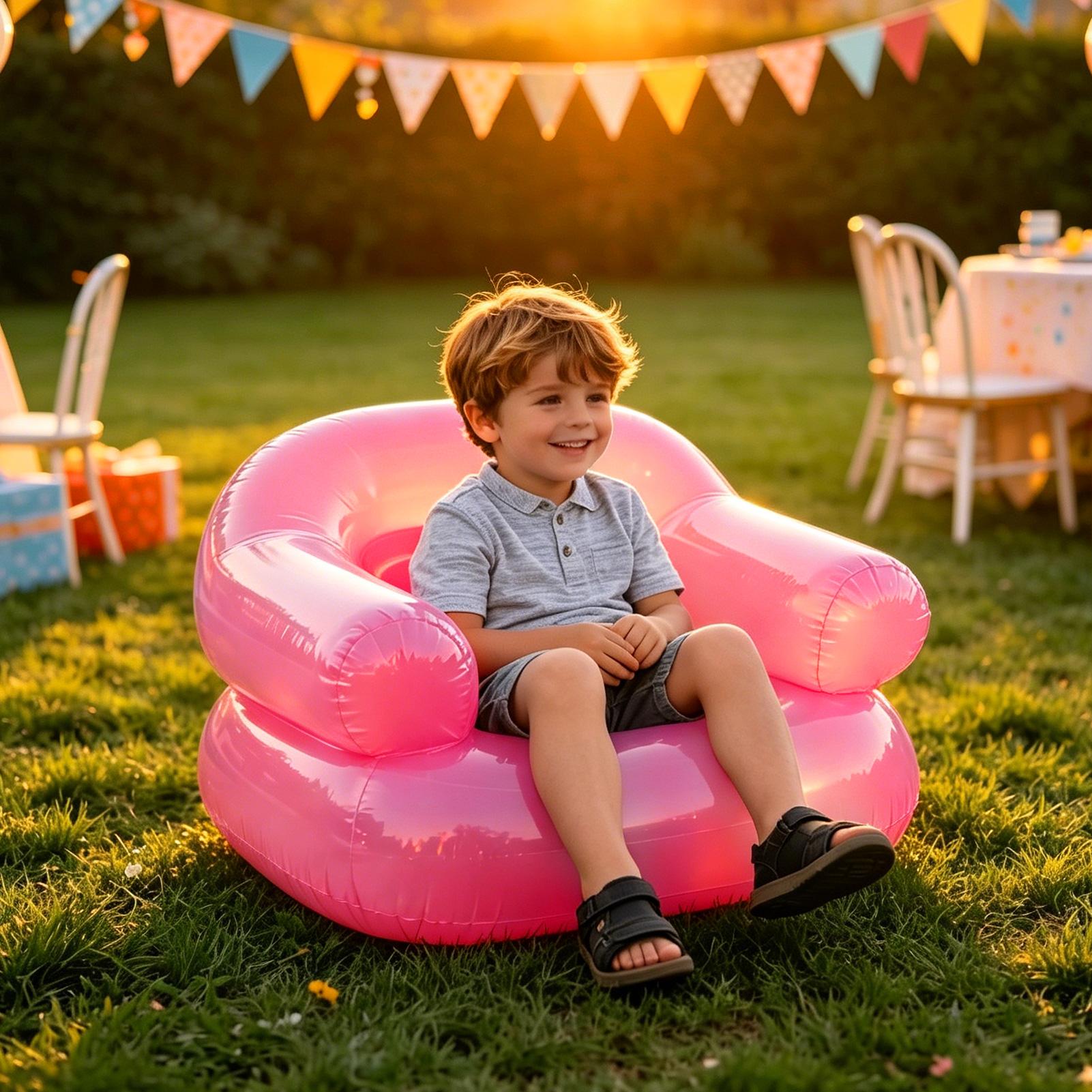เก้าอี้เป่าลมสำหรับเด็ก PVC หน - Kids Outdoor Chair บทวิจารณ์และราคา