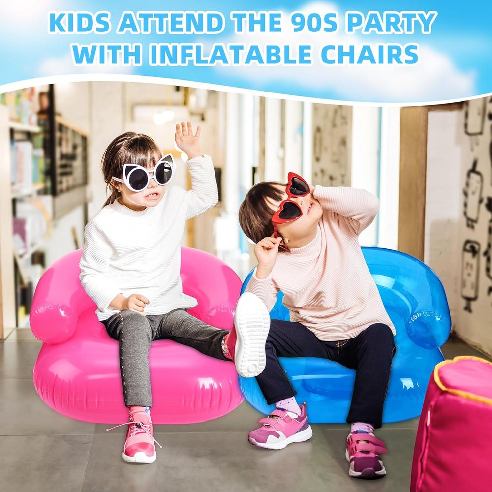 เก้าอี้เป่าลมสำหรับเด็ก 4 ตัว  - Kids Outdoor Chair บทวิจารณ์และราคา