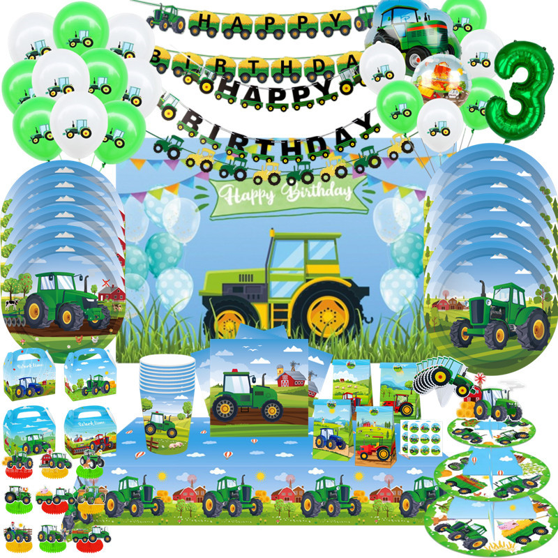 สีเขียวรถแทรกเตอร์ฟาร์ม Theme  - Kids Outdoor Digger บทวิจารณ์และราคา