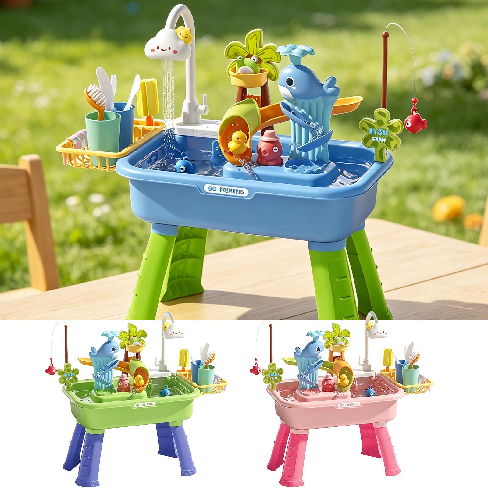 โต๊ะน้ำสำหรับเด็กพร้อมปั๊ม, โต - Kids Outdoor Play Table บทวิจารณ์และราคา
