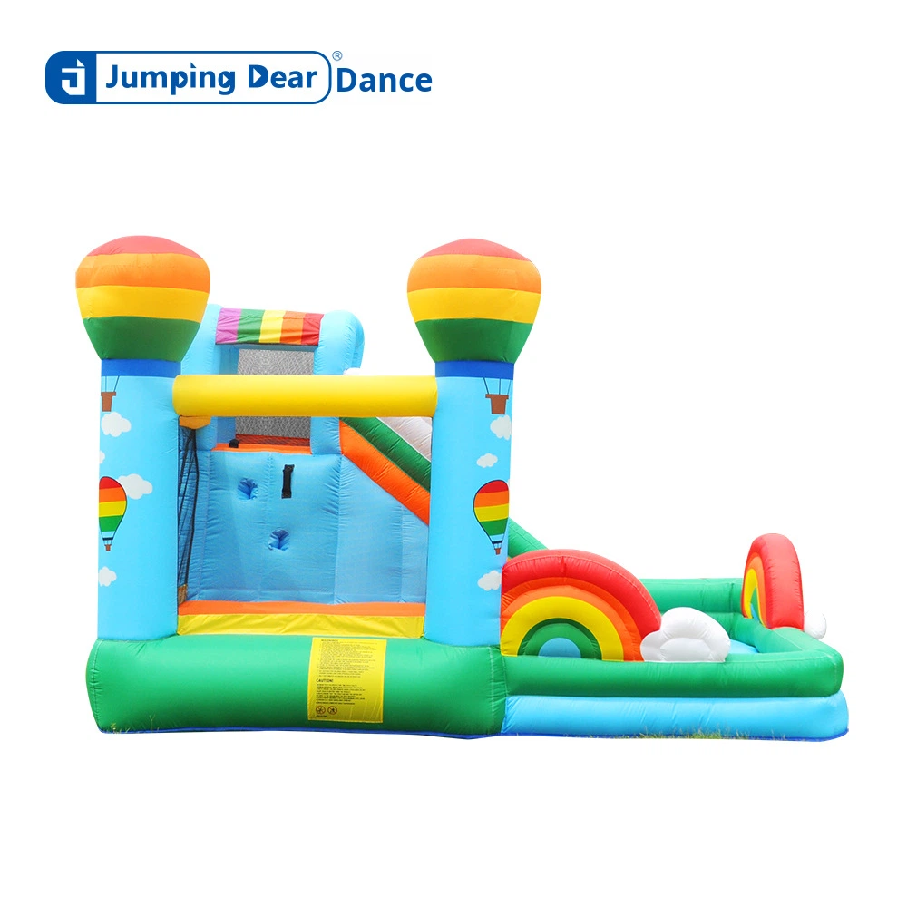 บ้านลมเด็กพร้อมสไลเดอร์และพื้น - Kids Outdoor Jumping Castle บทวิจารณ์และราคา
