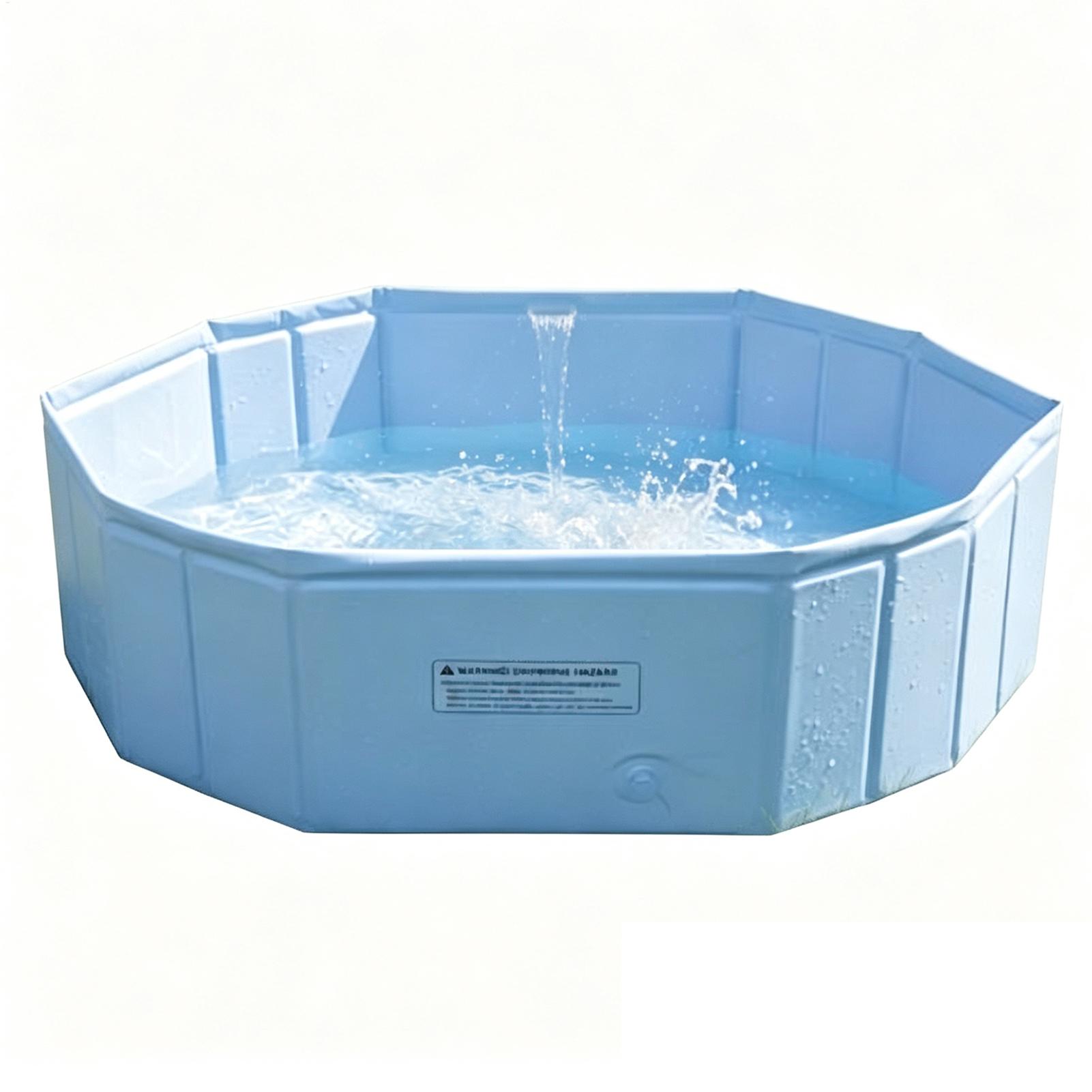 สระว่ายน้ำพับได้สำหรับสัตว์เลี - Kids Outdoor Yard บทวิจารณ์และราคา