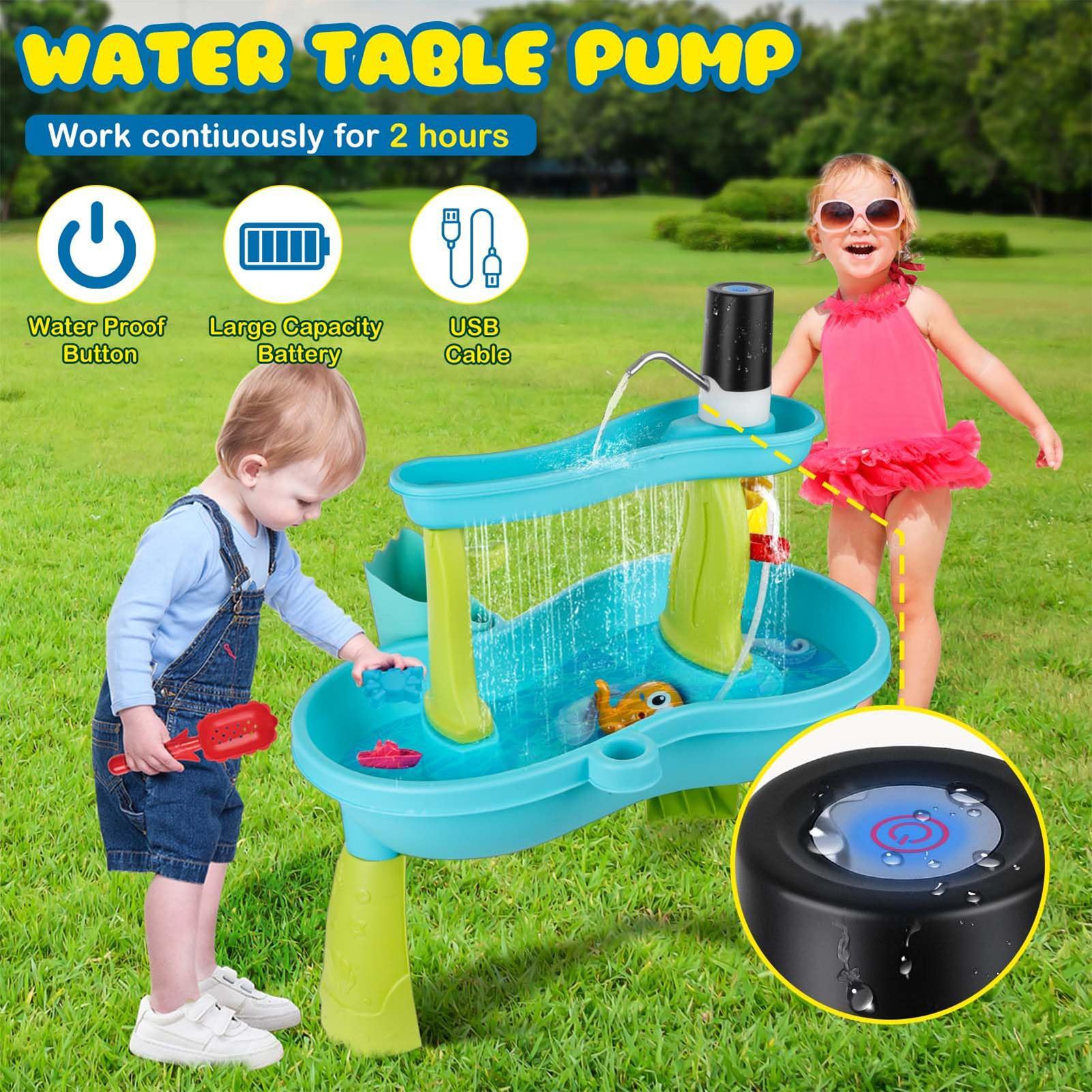 ปั๊มน้ำแบบพกพาไร้สายขนาดเล็ก ใ - Kids Outdoor Play Table บทวิจารณ์และราคา