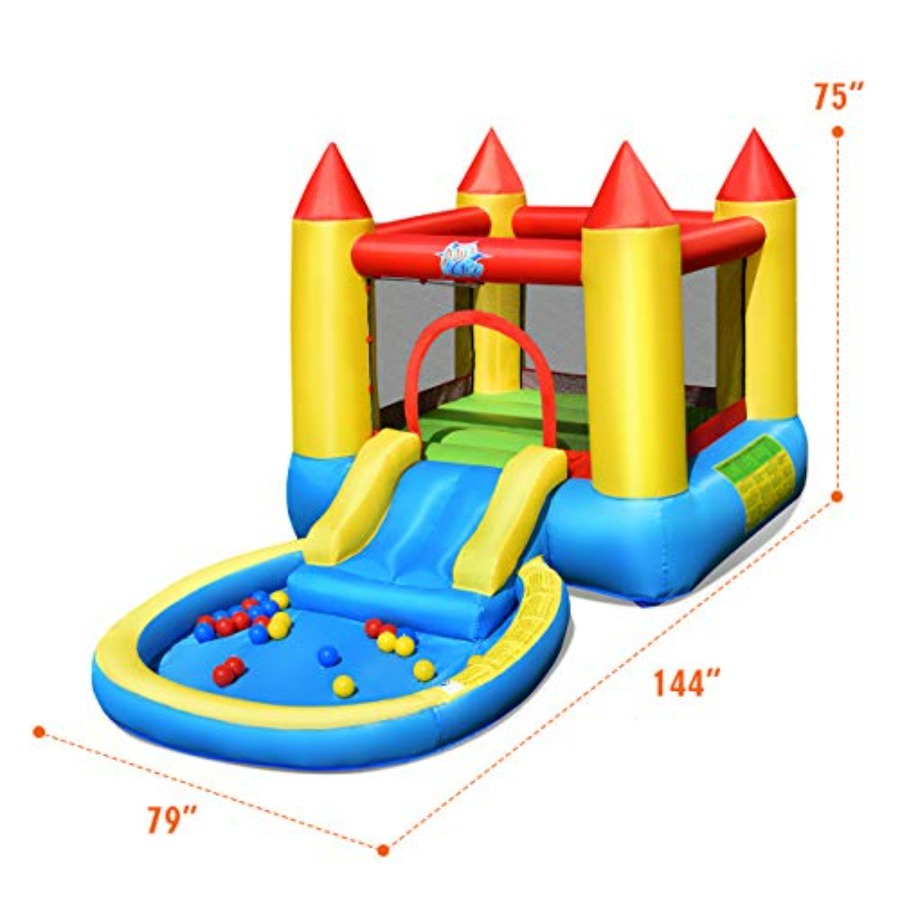 บ้านลมเป่าลมสำหรับเด็กอายุ 3-5 - Kids Outdoor Jump House บทวิจารณ์และราคา