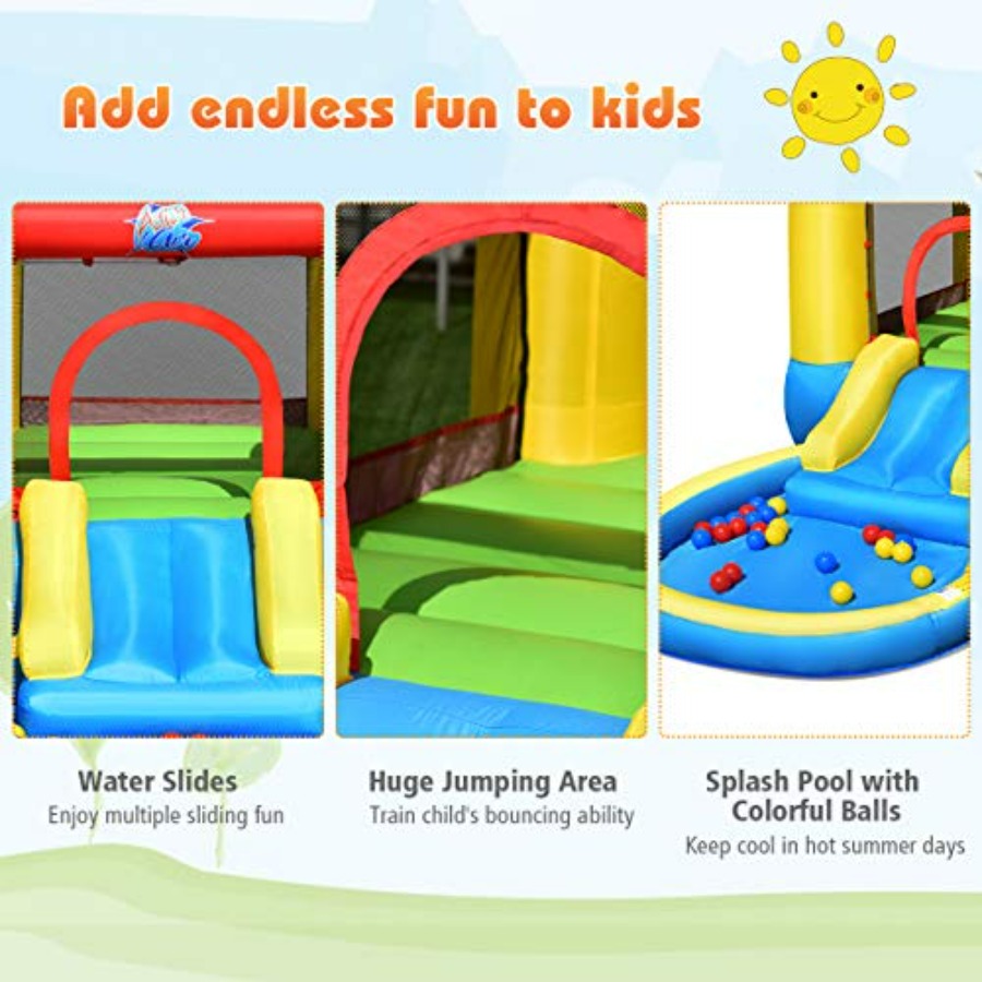 บ้านลมเป่าลมสำหรับเด็กอายุ 3-5 - Kids Outdoor Jump House บทวิจารณ์และราคา