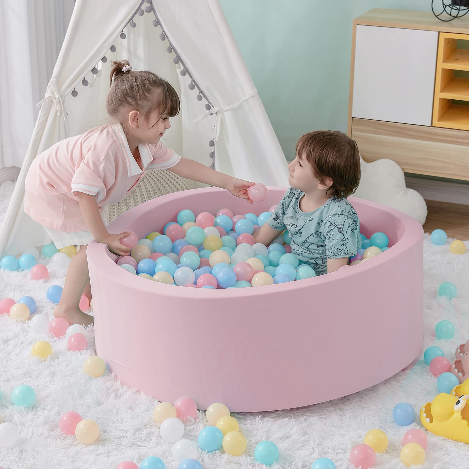 บ่อบอลโฟมสำหรับเด็กเล็ก บ่อบอล - Kids Outdoor Wendy House บทวิจารณ์และราคา