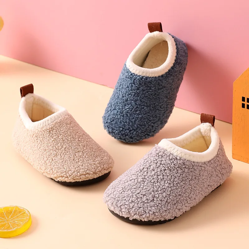 เด็กรองเท้าแตะผ้าฝ้ายอบอุ่นเด็ - Kids Indoor Outdoor Slippers บทวิจารณ์และราคา