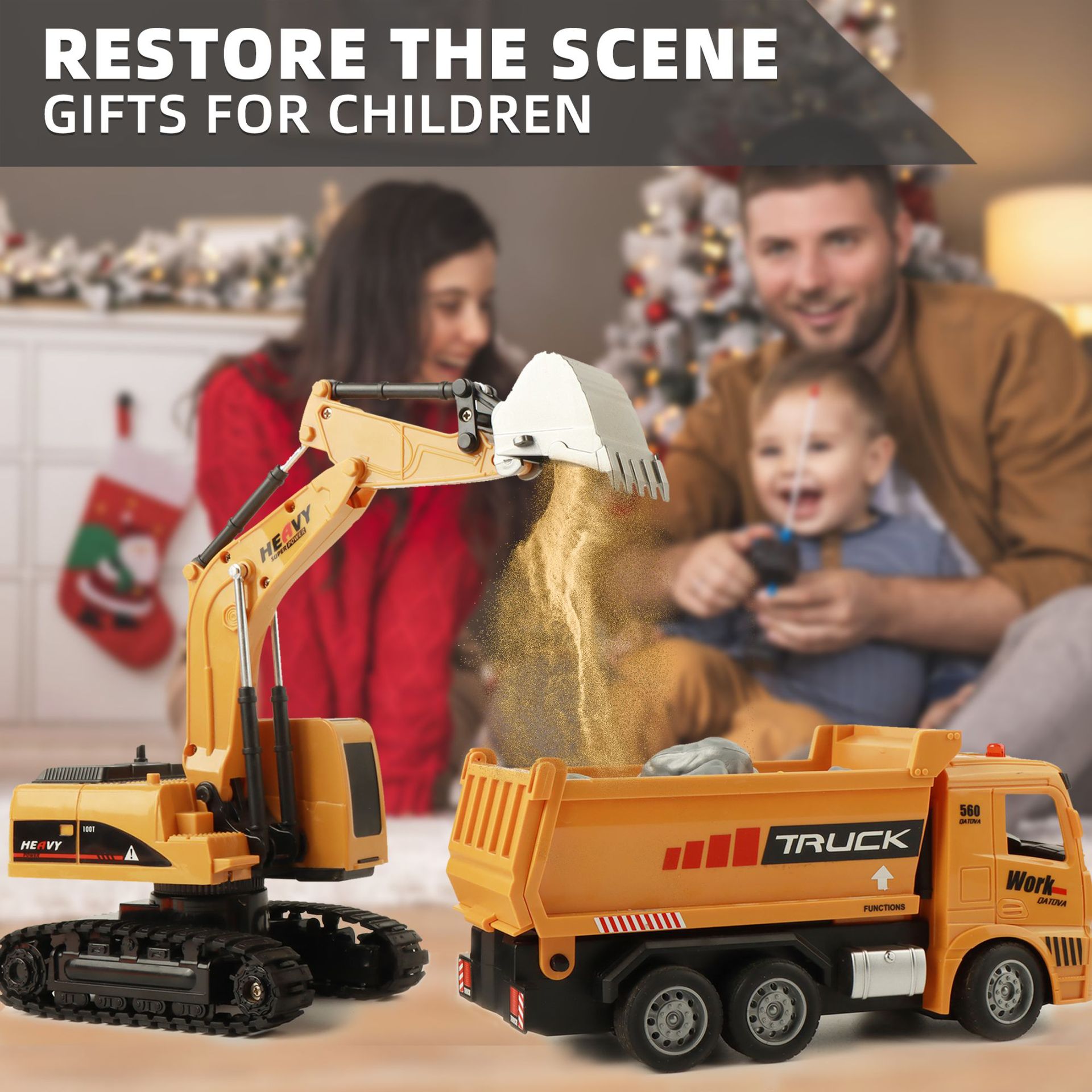 รถของเล่นขุดดินบังคับวิทยุ ทำจ - Kids Outdoor Digger บทวิจารณ์และราคา