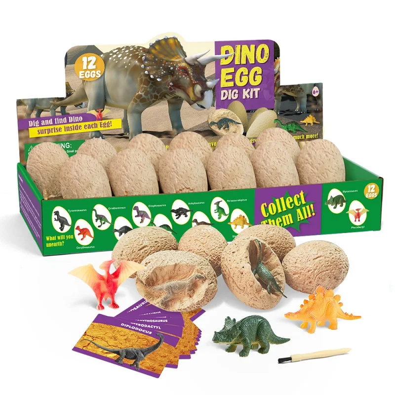 ชุดขุดไข่ไดโนเสาร์โบราณ 12 ชิ้ - Kids Outdoor Digger บทวิจารณ์และราคา