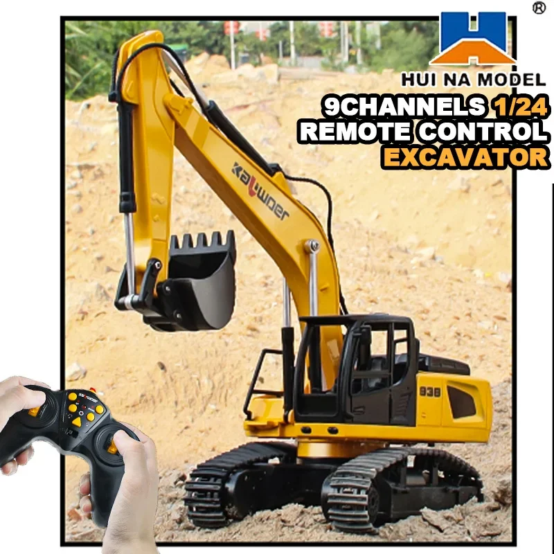 Huina Rc Excavator 1/24 9Ch รี - Kids Outdoor Digger บทวิจารณ์และราคา