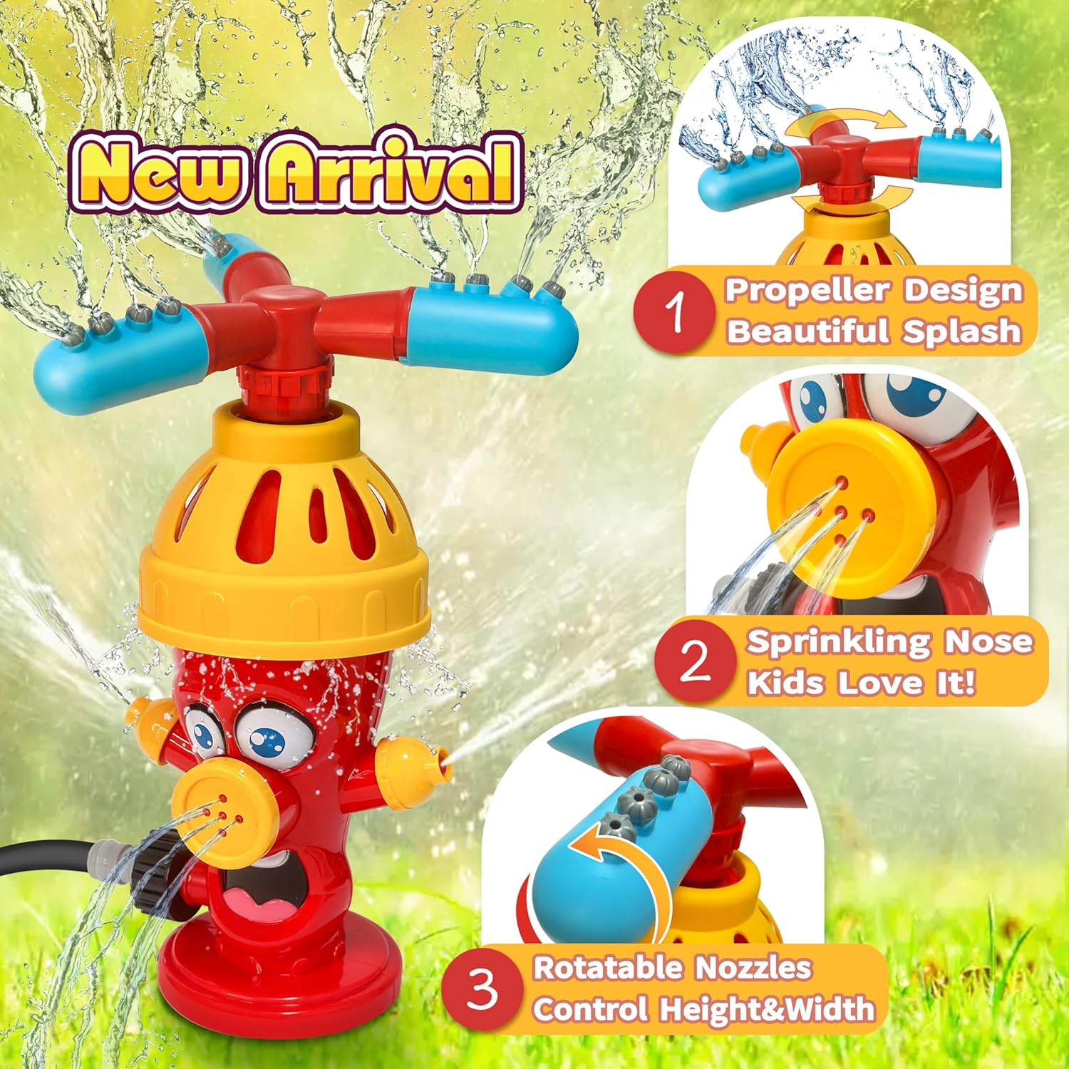 ของเล่นพ่นน้ำรูปหัวจ่ายน้ำดับเ - Kids Outdoor Yard บทวิจารณ์และราคา