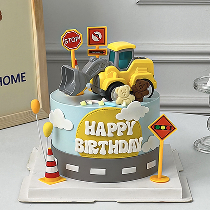 การก่อสร้างเค้ก Toppers เค้กวั - Kids Outdoor Digger บทวิจารณ์และราคา