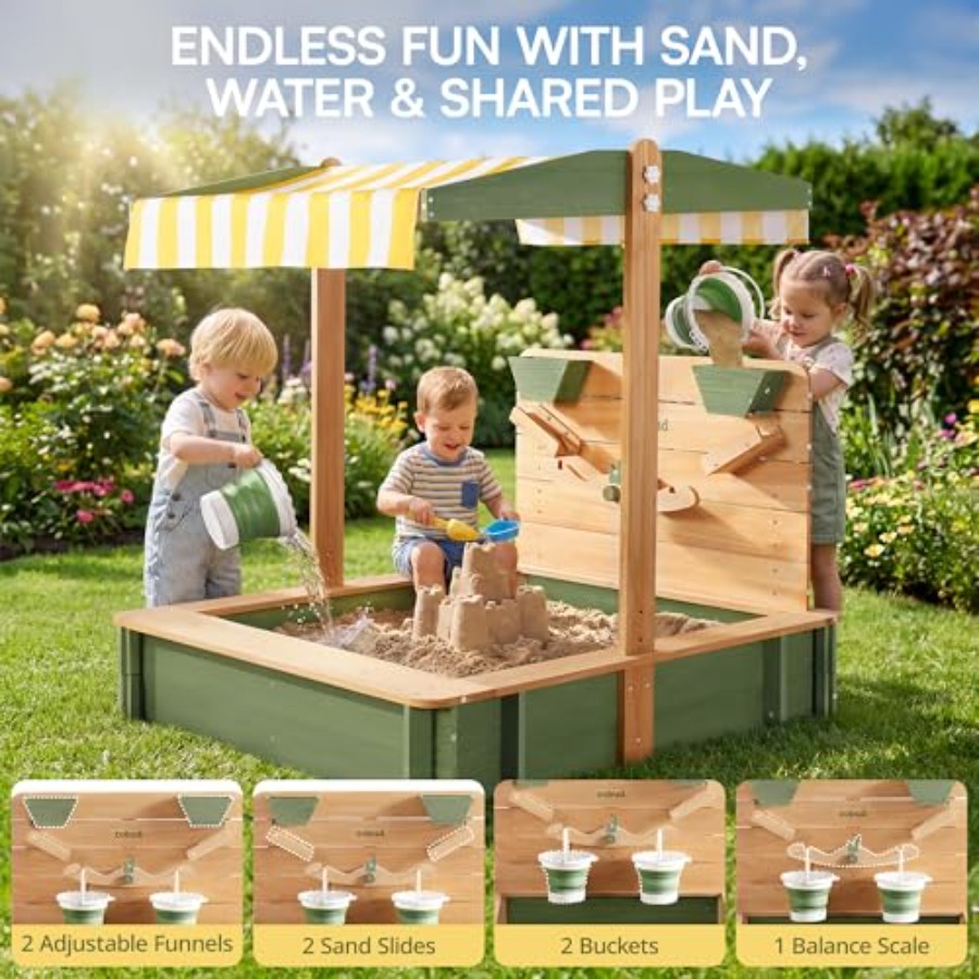 กระบะทรายกลางแจ้งสำหรับเด็ก: ท - Kids Outdoor Seating บทวิจารณ์และราคา
