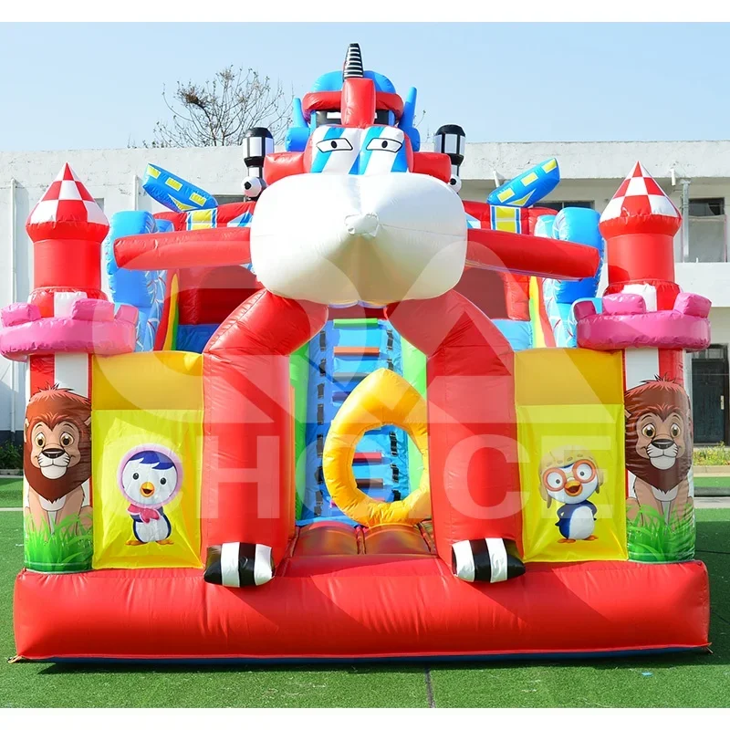 บ้านลมเป่าลมกลางแจ้ง 4x6 เมตร  - Kids Outdoor Jumping Castle บทวิจารณ์และราคา