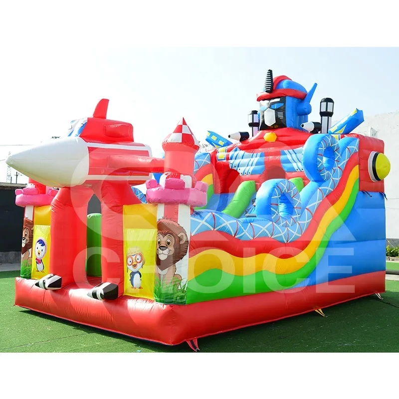 บ้านลมเป่าลมกลางแจ้ง 4x6 เมตร  - Kids Outdoor Jumping Castle บทวิจารณ์และราคา