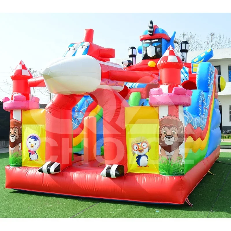 บ้านลมเป่าลมกลางแจ้ง 4x6 เมตร  - Kids Outdoor Jumping Castle บทวิจารณ์และราคา