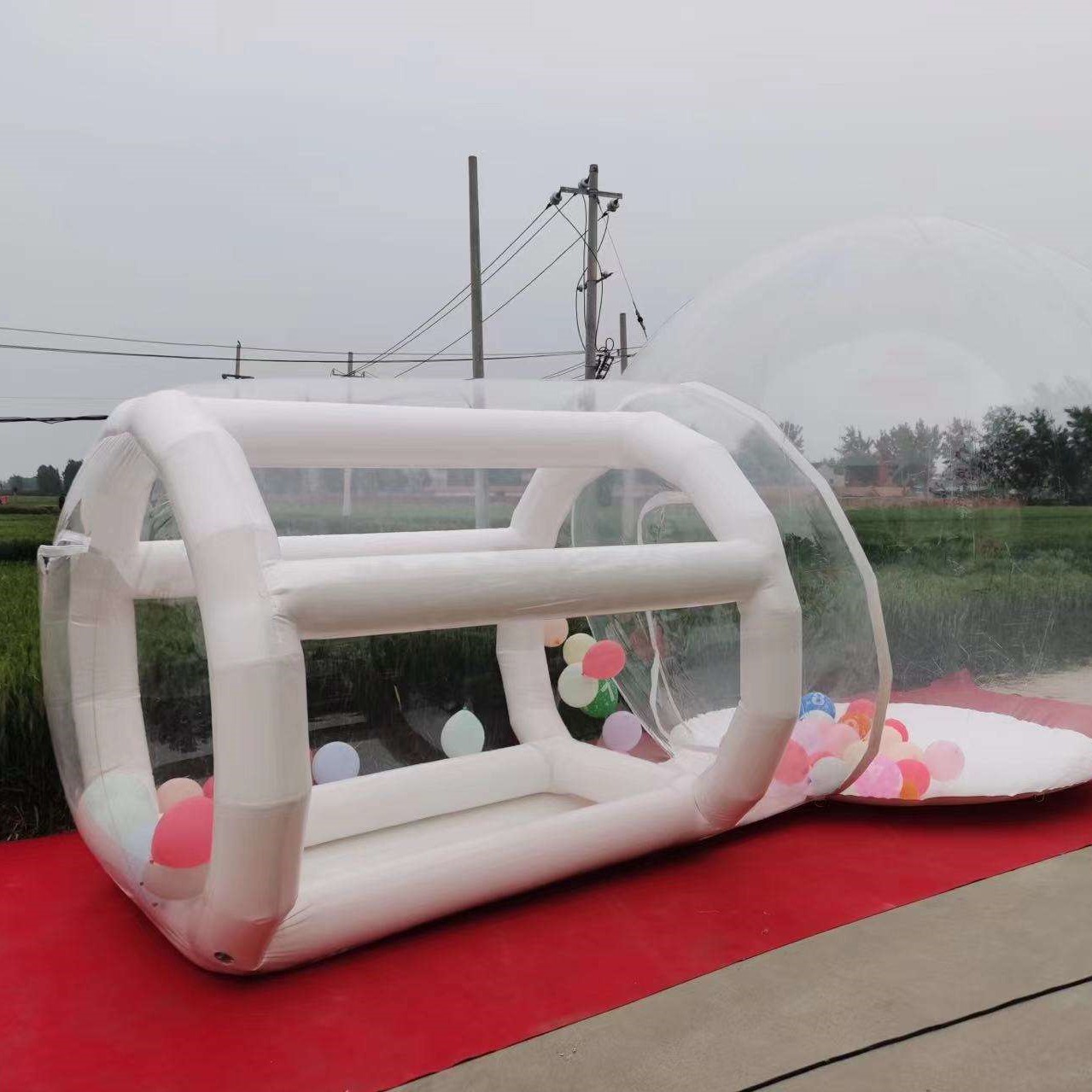 บ้านลมเป่าลมพีวีซีสีขาวสำหรับเ - Kids Outdoor Jumping Castle บทวิจารณ์และราคา